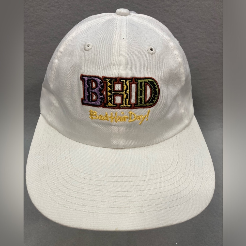 90s Vintage Unisex Bad Hair Day Elastic Back Hat New Condition